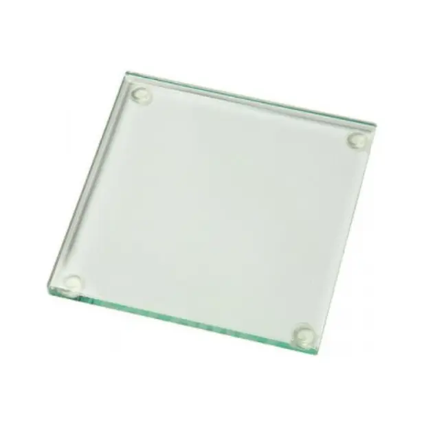 Jade Glass Square Coaster - 10cm by Glassware UK
