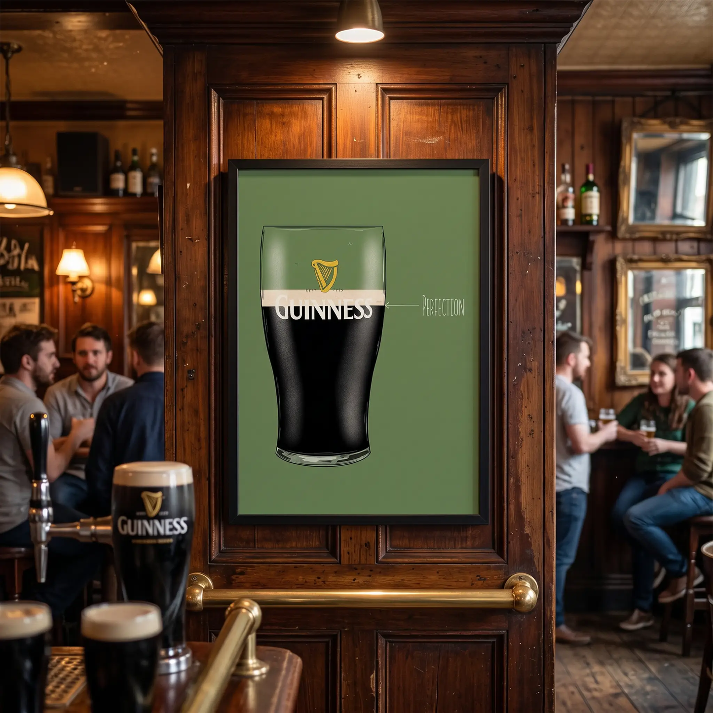 Perfect Pint - A2 Print by Glassware UK