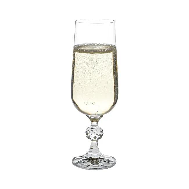 Claudia Crystalite Champagne Flute - 180ml by Glassware UK