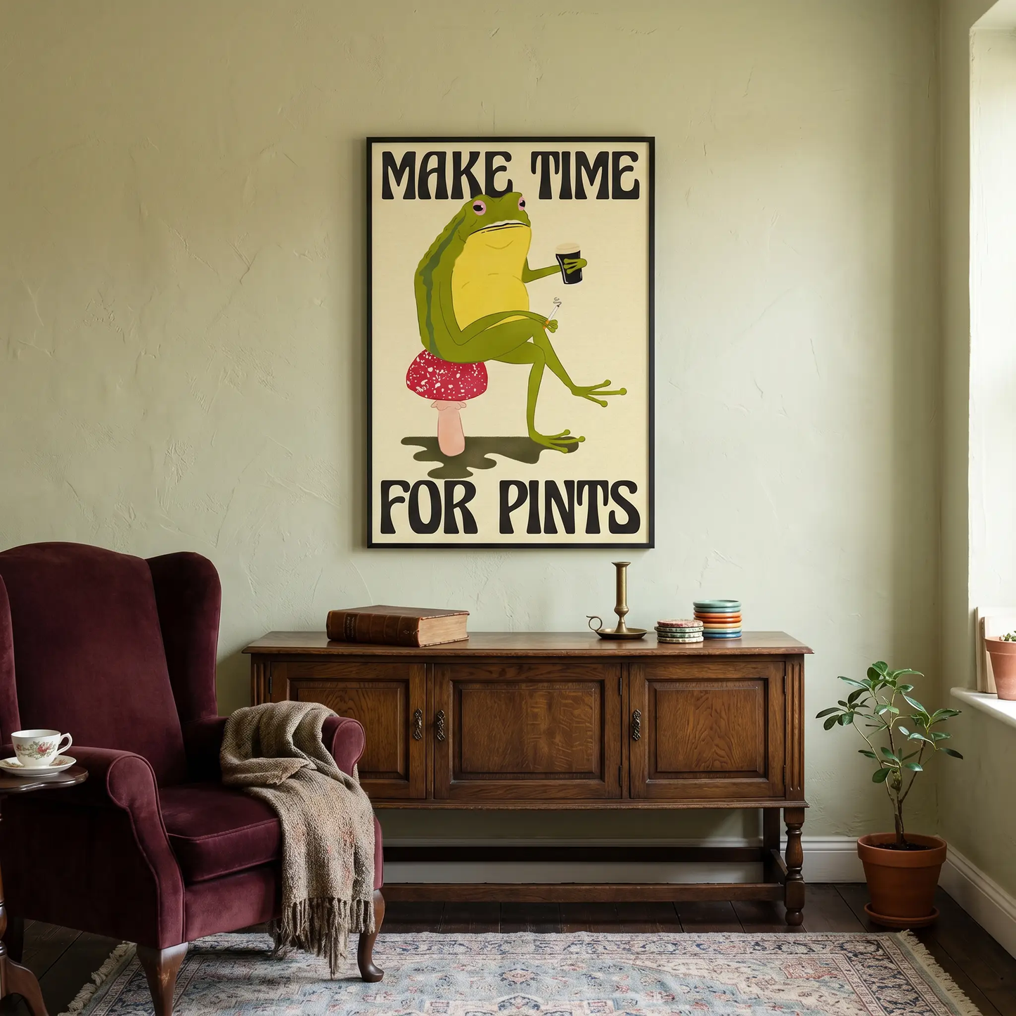 Make Time For Pints - A2 Print by Glassware UK