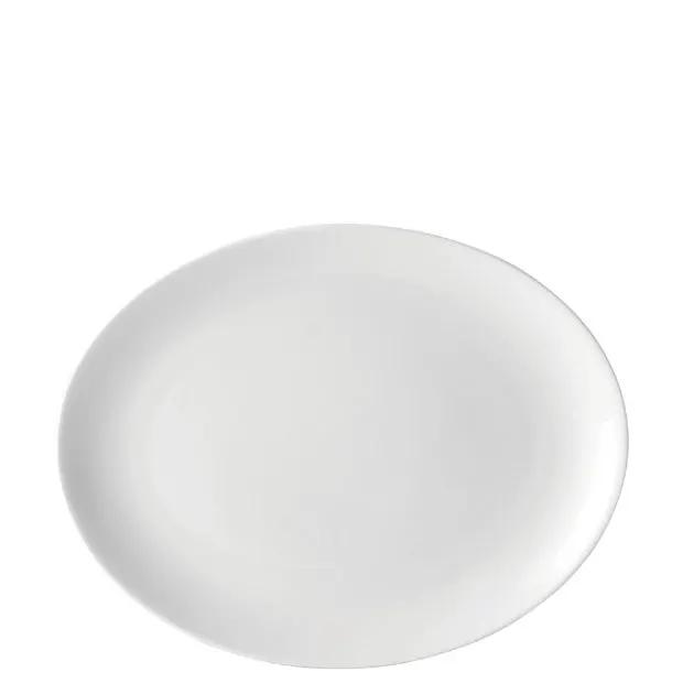Pure White Oval Plate - 25.5cm by Glassware UK