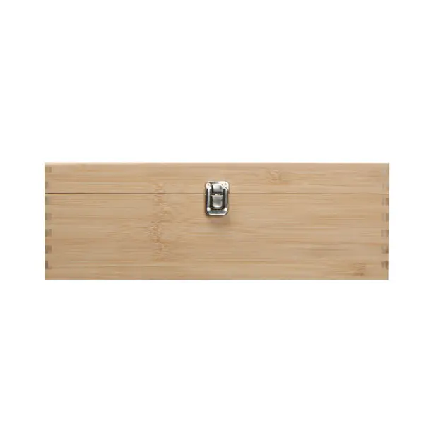 Bamboo Wine Box Gift Set - 4 Piece by Glassware UK