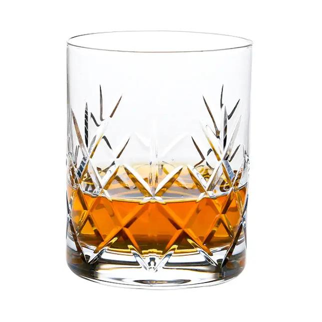 Flamenco Crystalite Full Cut Whisky Tumbler - 320ml by Glassware UK
