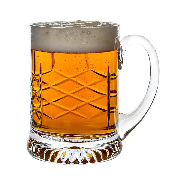 Handmade Crystal Cut Tankard - 0.565Ltr by Glassware UK
