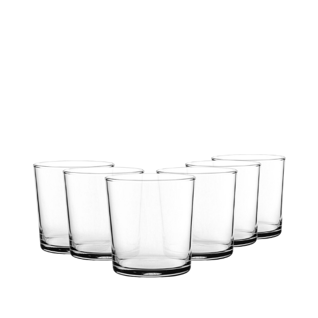 Toughened Turbo Water Glasses - 370ml - Set of 6