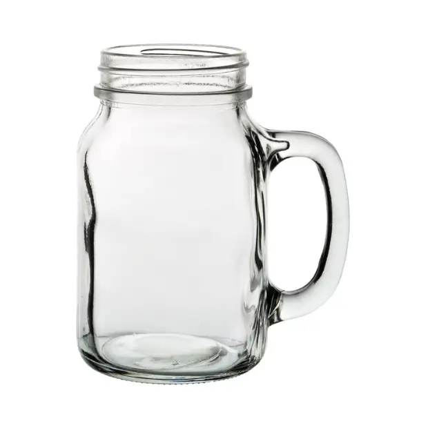 Tennessee Handled Glass Jar - 430ml by Glassware UK