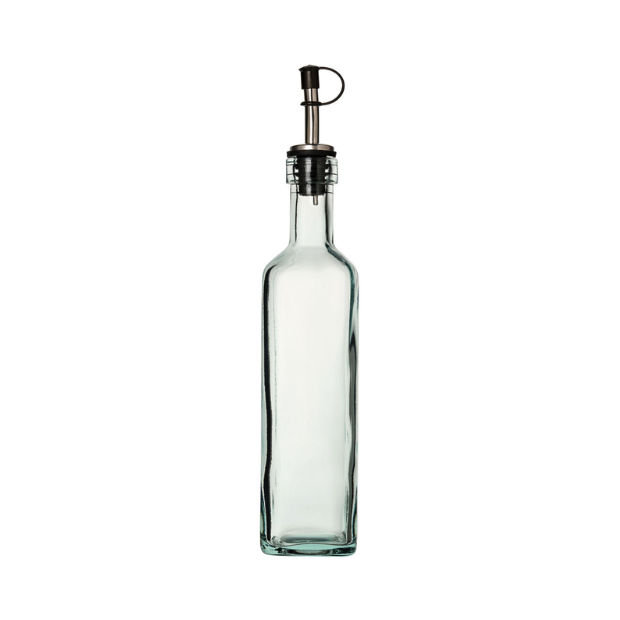 Recycled Square Glass Piri Bottle - 400ml