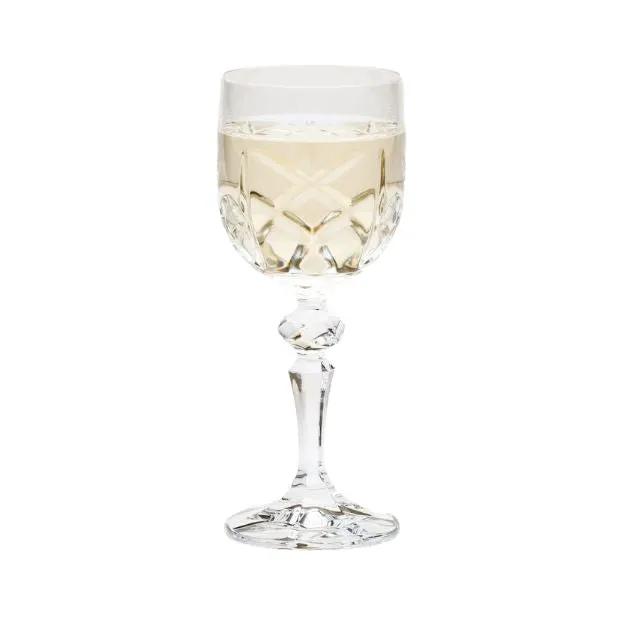 Flamenco Crystalite Full Cut Wine Glass - 220ml by Glassware UK