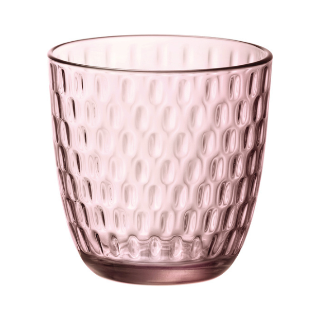 Bormioli Rocco Slot Water Glasses in Lilac Rose - 290ml - Set of 6