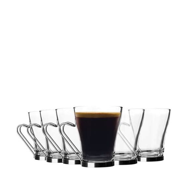 Bormioli Rocco Cappuccino Glasses - 235ml - Set of 6