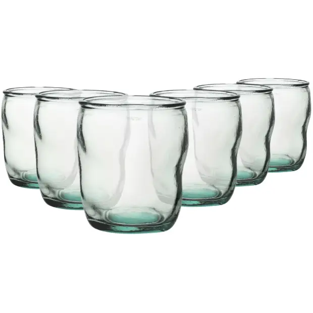 Authentico Recycled Low Glasses - 350ml - Set of 6 by Glassware UK