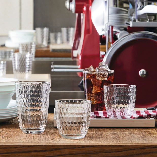 Bormioli Rocco Slot Highball Water Glasses - 390ml - Set of 6