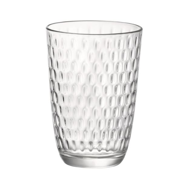 Bormioli Rocco Slot Highball Water Glasses - 390ml - Set of 6