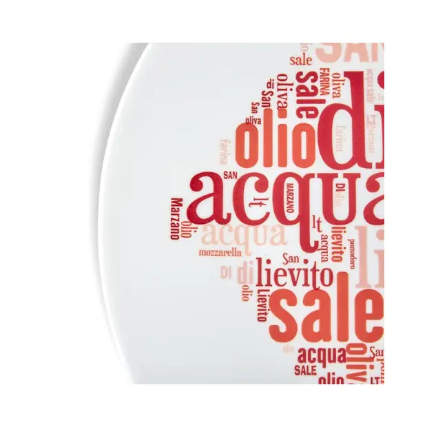 Bormioli Rocco - I Love Pizza Plate - 33cm by Glassware UK