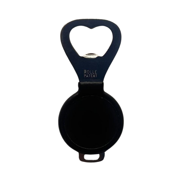 Ghidini ROLLE Nickel Plated Bottle Opener ABS Coating