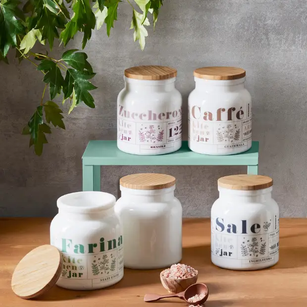 Bormioli Rocco Vitoriana Storage Jar - 1L by Glassware UK