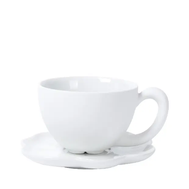 BosilunLife Nordic Wonder Teacup and Saucer Set - 220ml by Glassware UK