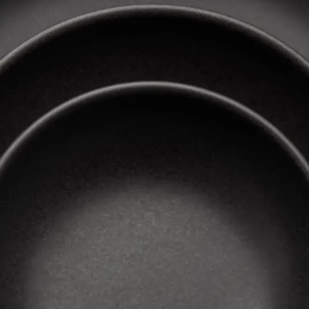 Pico Black Bowl - 6.25" (16cm) by Glassware UK