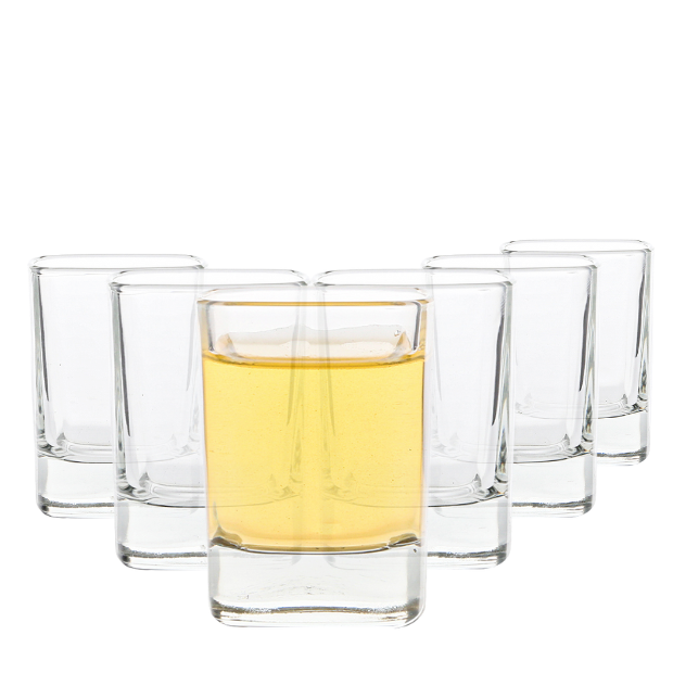Square Shot Glasses - 60ml - Set of 6