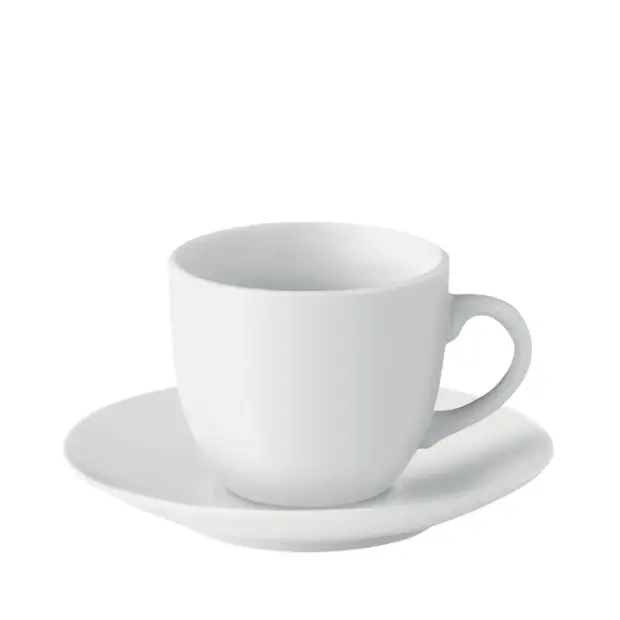 Espresso Cup & Saucer - Set of 2 by Glassware UK