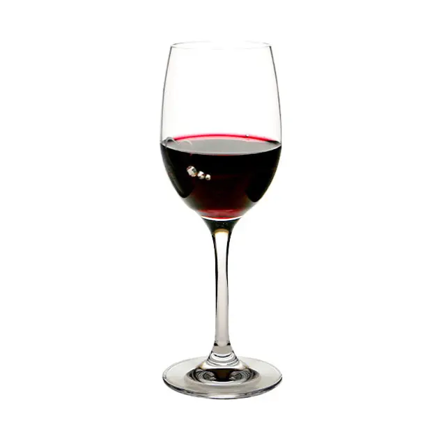 Diamante Petit Wine Glass with Heart Design - In Gift Box by Glassware UK