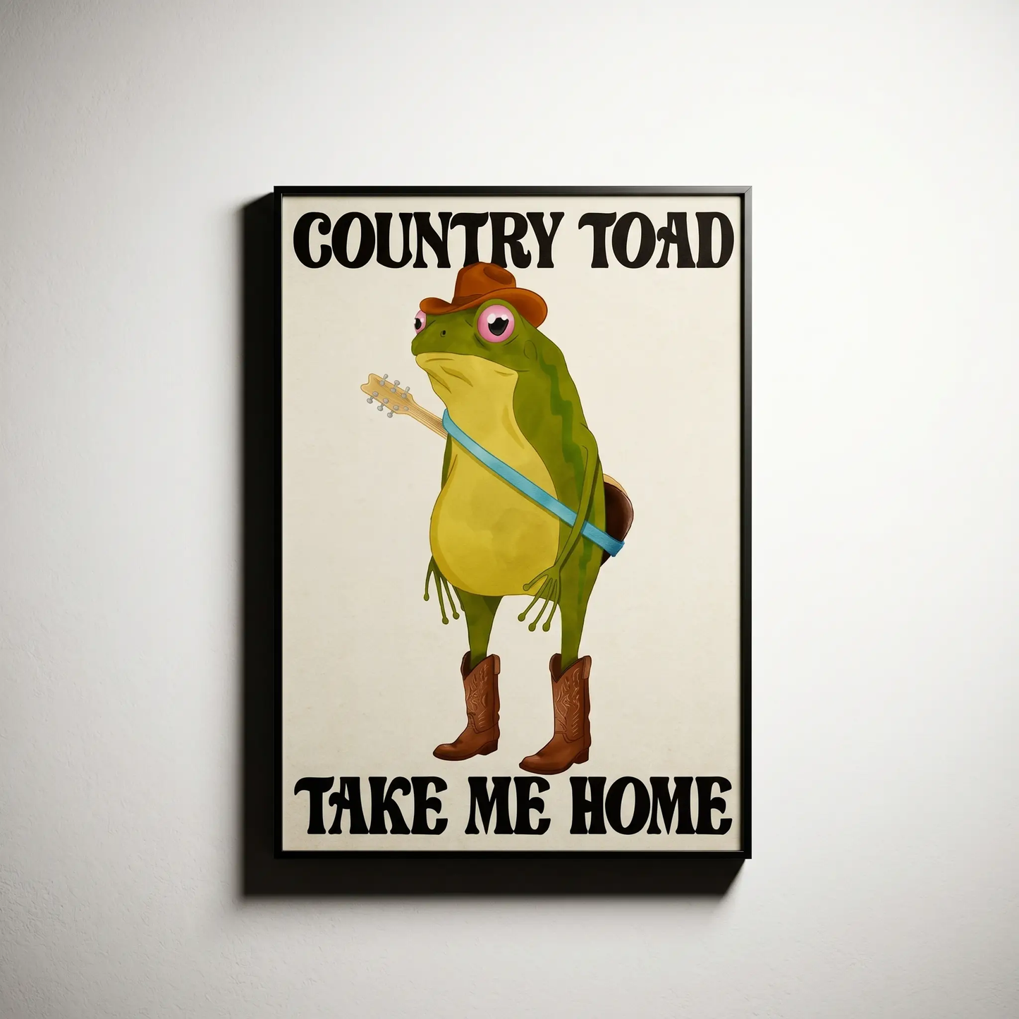 Country Toad, Take Me Home - A2 Print by Glassware UK