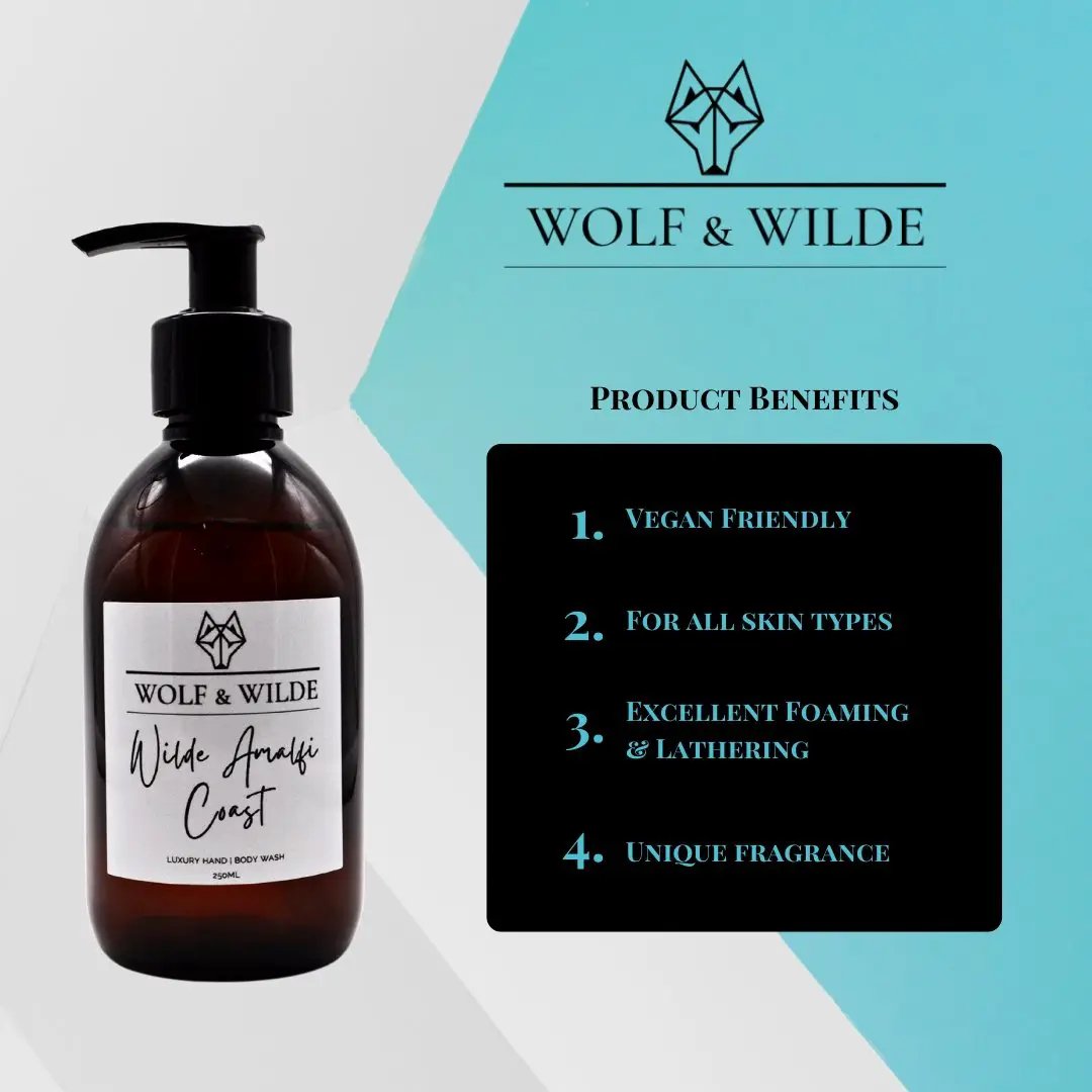 Hand & Body Soap - Wilde Amalfi Coast Luxury 2 In 1 - 250ml by Wolf & Wilde