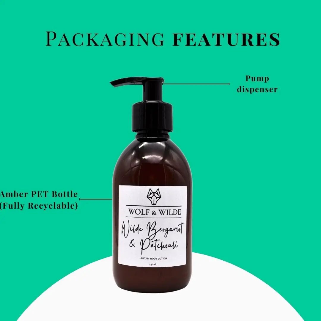 Luxury Body Lotion - Wilde Bergamot & Patchouli - 250ml by Wolf & Wilde