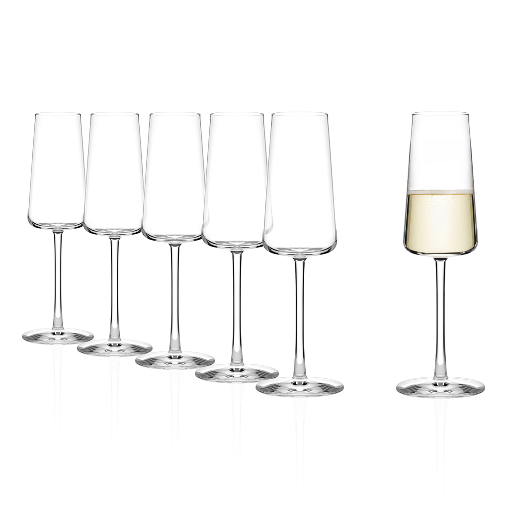Stolzle Power Champagne Glasses - 240ml - Set of 6