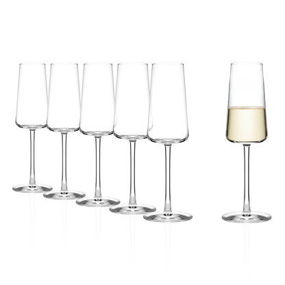Stolzle Power Champagne Glasses - 240ml - Set of 6