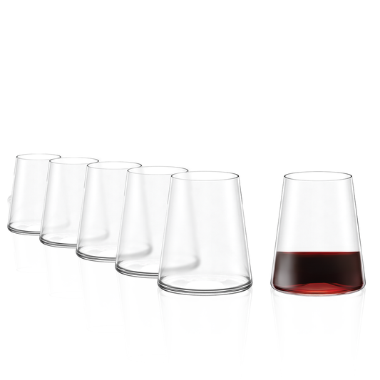 Stolzle Power Stemless Red Wine Glasses - 515ml - Set of 6