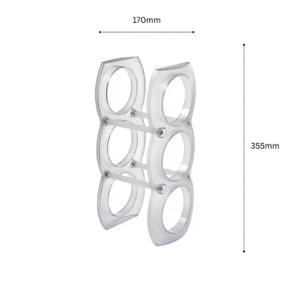 3 Bottle Plastic Wine Rack by Glassware UK
