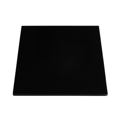 Black Glass Square Coaster - 10cm by Glassware UK