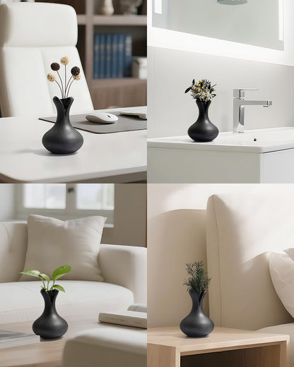 BosilunLife Elemental Flower Vase - Black