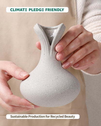 BosilunLife Elemental Flower Vase - Speckled Grey