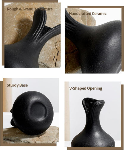 BosilunLife Elemental Flower Vase - Black