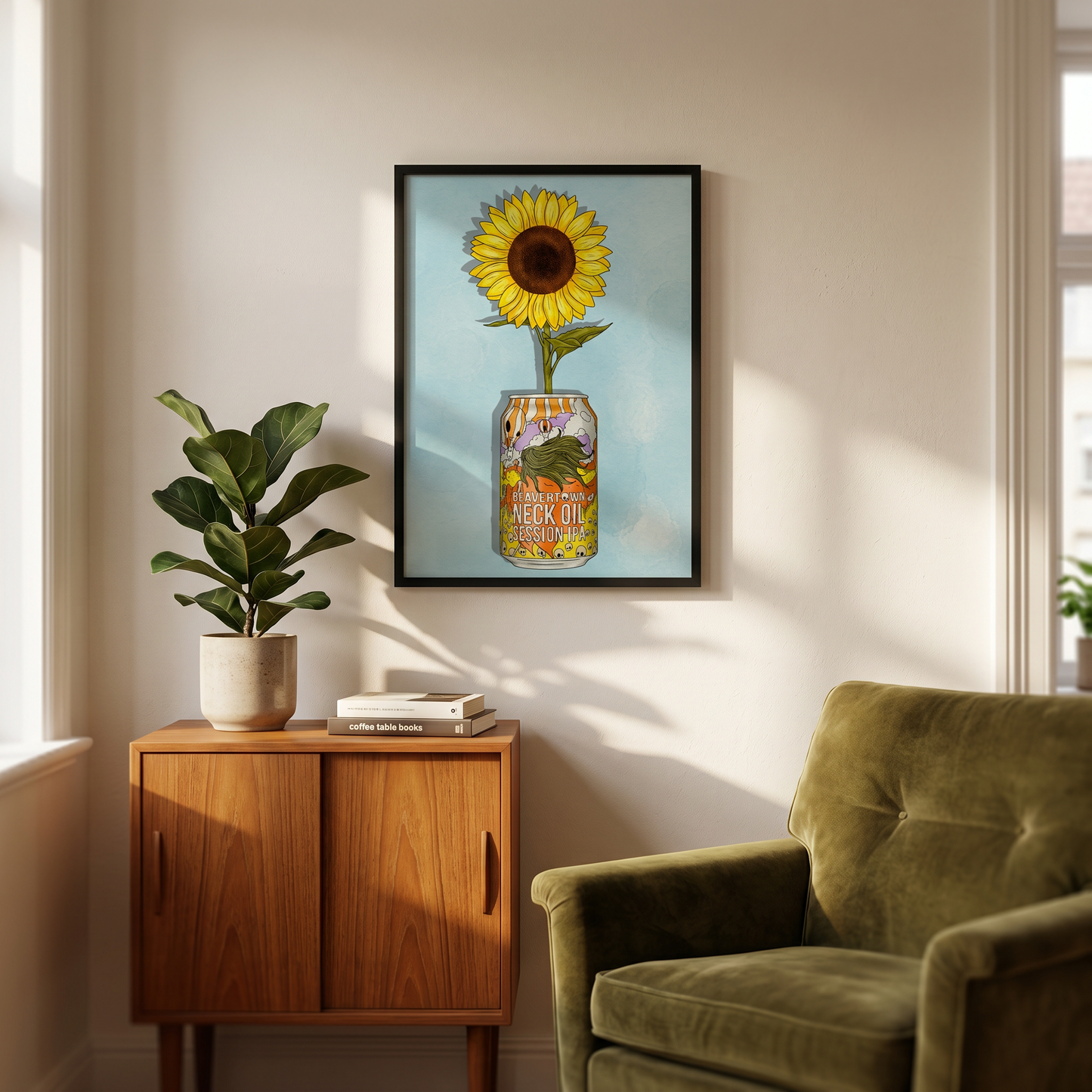 Beavertown & Flowers - A3 Print