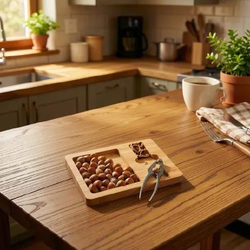 Bamboo Board with Nutcracker by Glassware UK