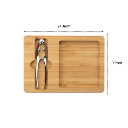 Bamboo Board with Nutcracker by Glassware UK