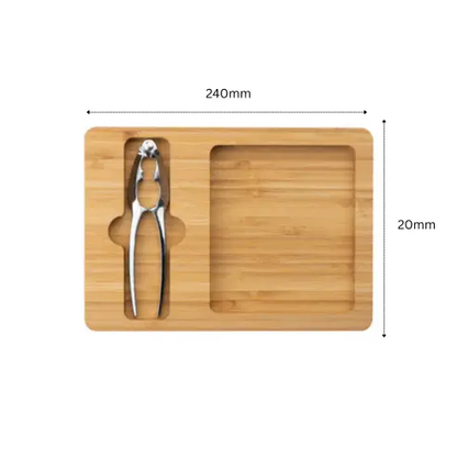 Bamboo Board with Nutcracker by Glassware UK