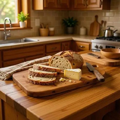 Bamboo Cutting Board with Hanging Loop - 33cm by Glassware UK