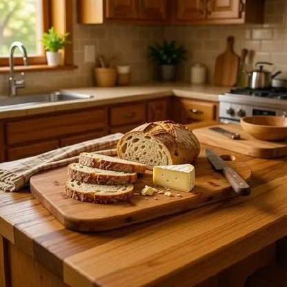 Bamboo Cutting Board with Hanging Loop - 33cm by Glassware UK
