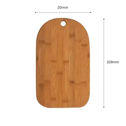 Bamboo Cutting Board with Hanging Loop - 33cm by Glassware UK