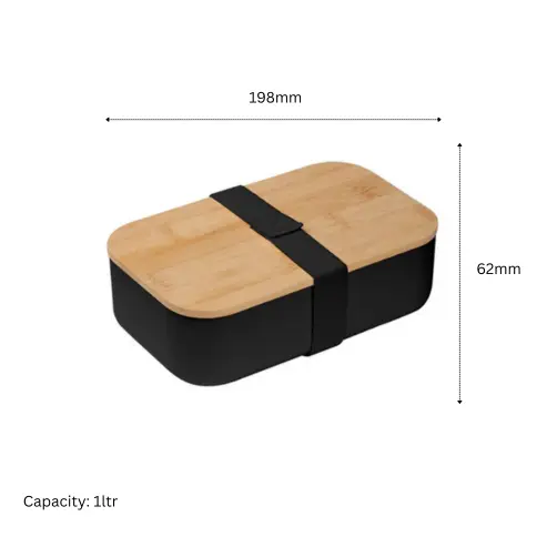 Black Stanley Lunch Box - 1L by Glassware UK