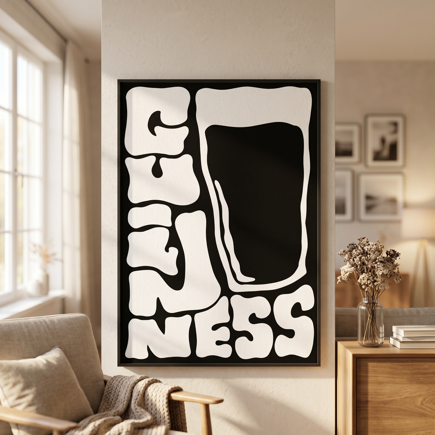 Funky Guinness Typography - A2 Print