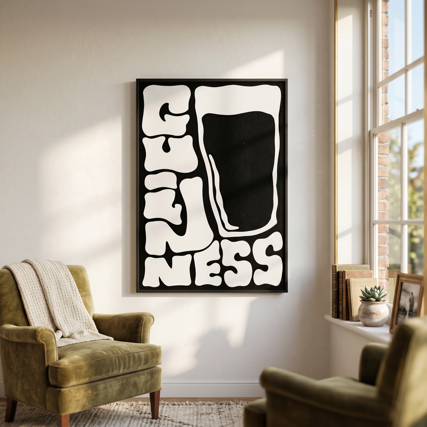 Funky Guinness Typography - A2 Print