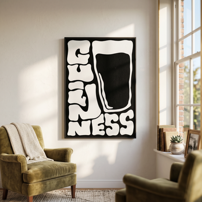 Funky Guinness Typography - A2 Print