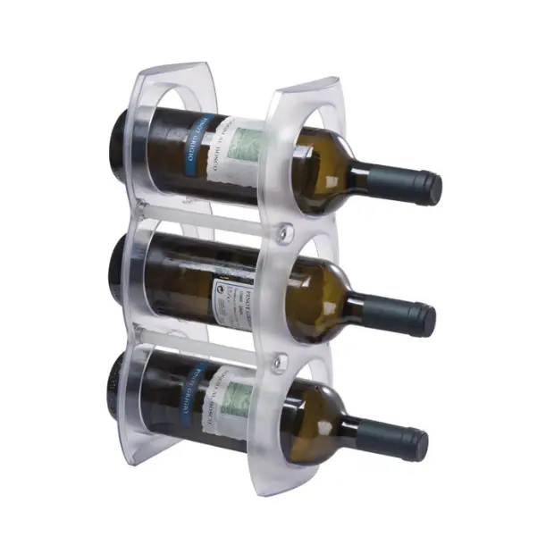 3 Bottle Plastic Wine Rack by Glassware UK