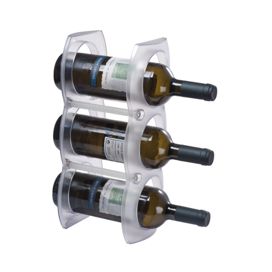 3 Bottle Plastic Wine Rack