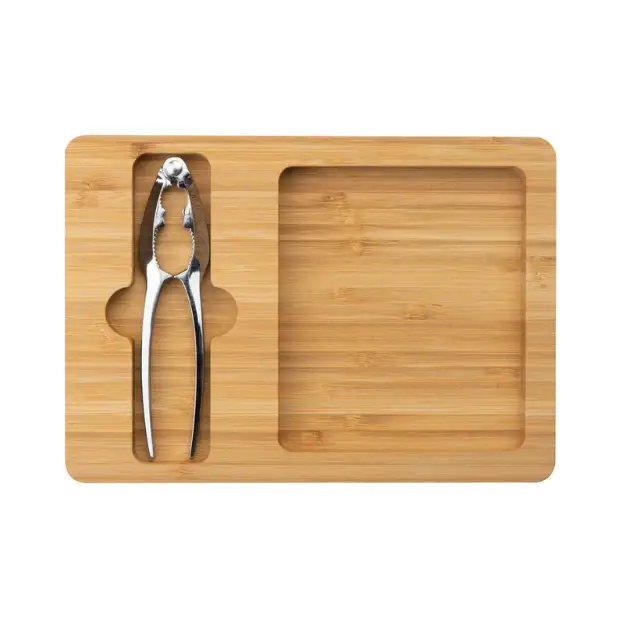 Bamboo Board with Nutcracker by Glassware UK